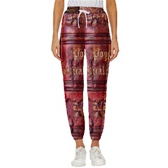 Books Old Women s Cropped Drawstring Pants by Cendanart