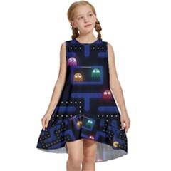 Retro Games Kids  Frill Swing Dress by Cendanart