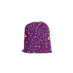 Background Doodles Math Drawstring Pouch (xs) by Bedest