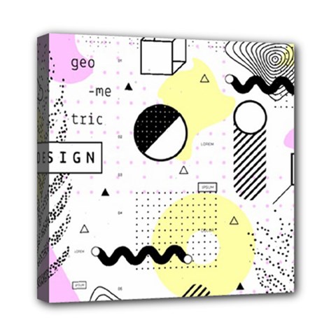 Graphic Design Geometric Background Mini Canvas 8  X 8  (stretched) by Bedest