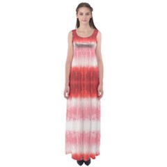 Red Stripes Empire Waist Maxi Dress by CoolDesigns