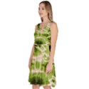 Yellow Green Tie Dye Knee Length Skater Dress With Pockets View2