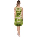 Yellow Green Tie Dye Knee Length Skater Dress With Pockets View4