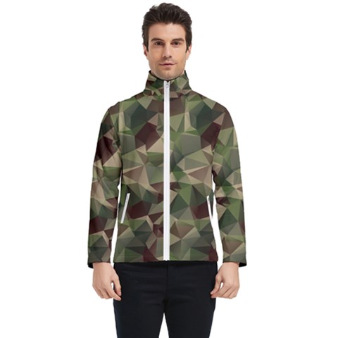 Abstract Vector Military Camouflage Background Men s Bomber Jacket by Bedest