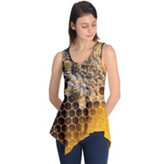 Honeycomb With Bees Sleeveless Tunic by Bedest