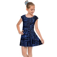 Doctor Who Tardis Kids  Cap Sleeve Dress by Cendanart