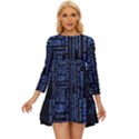 Doctor Who Tardis Long Sleeve Babydoll Dress View1