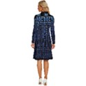 Doctor Who Tardis Long Sleeve Shirt Collar A-Line Dress View4