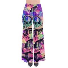 Anchor Purple Space So Vintage Palazzo Pants by Bedest