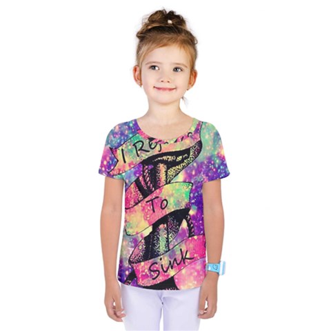 Anchor Purple Space Kids  One Piece T-shirt by Bedest