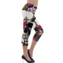 Skull Flowers American Native Dream Catcher Legend Lightweight Velour Capri Leggings  View4