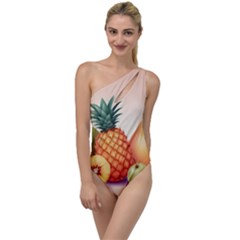 Fruit Pattern Apple Abstract Food To One Side Swimsuit by Proyonanggan