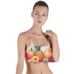 Fruit Pattern Apple Abstract Food Layered Top Bikini Top  by Proyonanggan