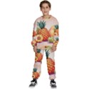 Fruit Pattern Apple Abstract Food Kids  Sweatshirt set View1