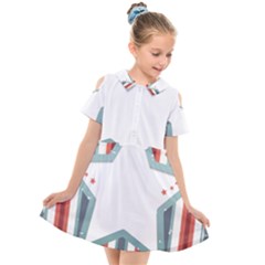 Star-decorative-embellishment-6aa070a89baeccaaaca156bbe13c325f Kids  Short Sleeve Shirt Dress by saad11