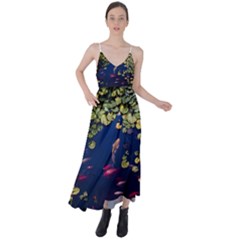 Koi Fish Carp Tie Back Maxi Dress by Cemarart