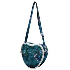 Fish Koi Carp Heart Shoulder Bag by Cemarart