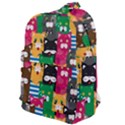 Cat Funny Colorful Pattern Classic Backpack View1