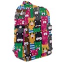 Cat Funny Colorful Pattern Classic Backpack View2