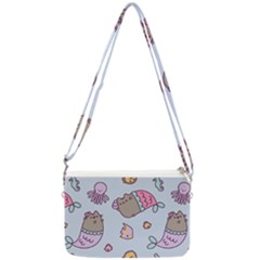 Pusheen Cat Cute Double Gusset Crossbody Bag by Grandong