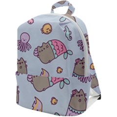 Pusheen Cat Cute Zip Up Backpack by Grandong