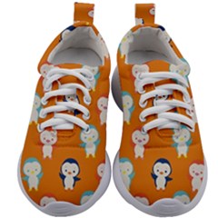 Cute Penguin Funny Pattern Kids Athletic Shoes by Grandong