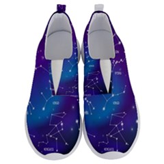 Realistic Night Sky Poster With Constellations No Lace Lightweight Shoes by Grandong