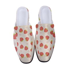 Strawberries Pattern Design Women s Classic Backless Heels by Grandong