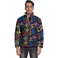 Dead Head Deadhead Grateful Dead Men s Puffer Bubble Jacket Coat by Cemarart