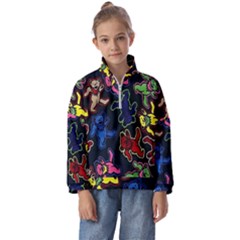 Dead Head Deadhead Grateful Dead Kids  Half Zip Hoodie by Cemarart