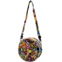 Sticker Bomb, Art, Cartoon, Dope Crossbody Circle Bag View1