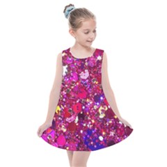 Pink Glitter, Cute, Girly, Glitter, Pink, Purple, Sparkle Kids  Summer Dress by nateshop