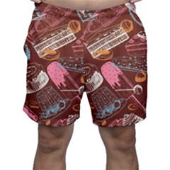 Sweet Food Seamless Pattern Men s Shorts by Cemarart