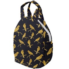 Background With Golden Birds Travel Backpack by Ndabl3x