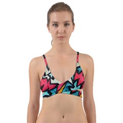 Abstract, Colorful, Colors Wrap Around Bikini Top by nateshop