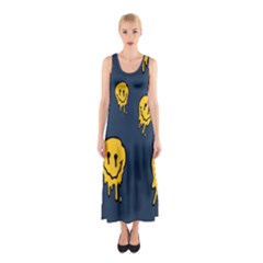 Aesthetic, Blue, Mr, Patterns, Yellow, Tumblr, Hello, Dark Sleeveless Maxi Dress by nateshop