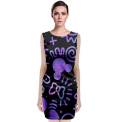 Multicolor Disney , Corazones, Mouse Classic Sleeveless Midi Dress by nateshop