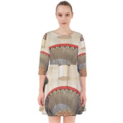 Egyptian Architecture Column Smock Dress by Proyonanggan