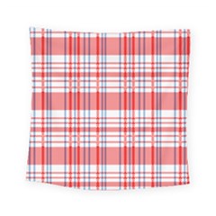 Traditional Vintage Geometric Retro Rwb Red White Blue Old Square Tapestry (small) by DimSum