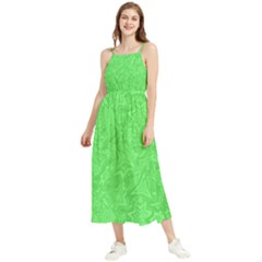 Green-2 Boho Sleeveless Summer Dress by nateshop