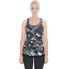 Motherboard Board Circuit Electronic Technology Piece Up Tank Top by Cemarart