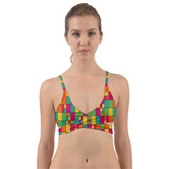 Abstract-background Wrap Around Bikini Top by nateshop