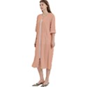 Peach Fuzz 2024 Women s Cotton 3/4 Sleeve Night Gown View2