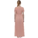 Peach Fuzz 2024 High Waist Short Sleeve Maxi Dress View2