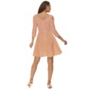 Peach Fuzz 2024 Shoulder Cut Out Zip Up Dress View4