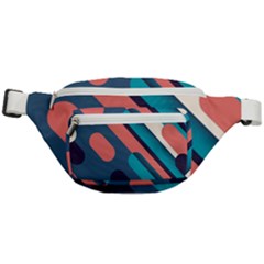 Blue Geometric Background, Abstract Lines Background Fanny Pack by nateshop