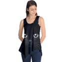 Black Cat Face Sleeveless Tunic View1