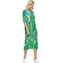 Golf Course Par Golf Course Green Bow Sleeve Chiffon Midi Dress View3