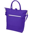 Ultra Violet Purple Buckle Top Tote Bag View2