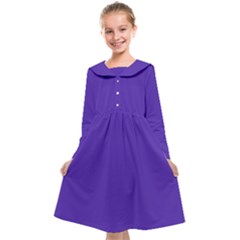 Ultra Violet Purple Kids  Midi Sailor Dress by bruzer